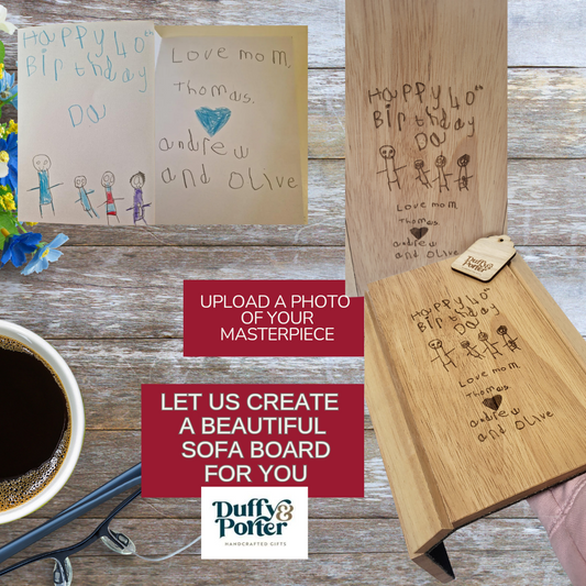 "Designed by them" Sofa board