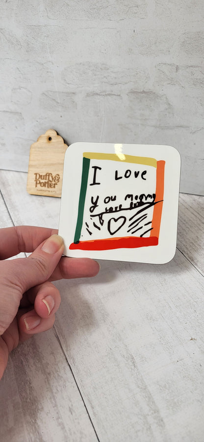 "Designed by them" Coaster