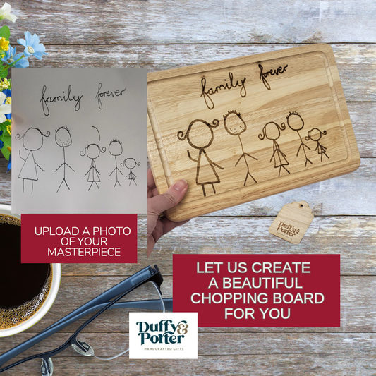 "Designed by them" Chopping board