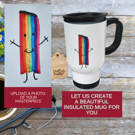 "Designed by them"  Insulated travel Mug