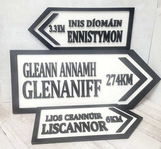 Irish Road sign customised