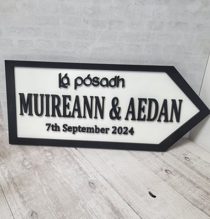 Irish Road Sign Wedding Customised
