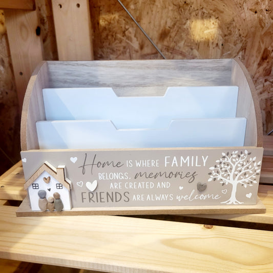 Letter sorting box- home pebbles