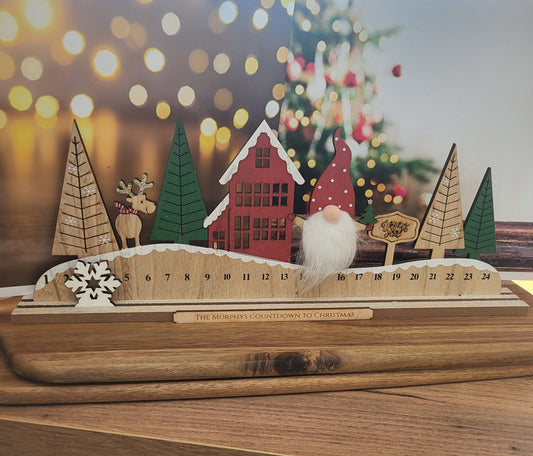 Christmas Countdown gonk winter scene