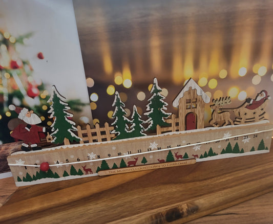 Christmas Countdown Santa Sleigh