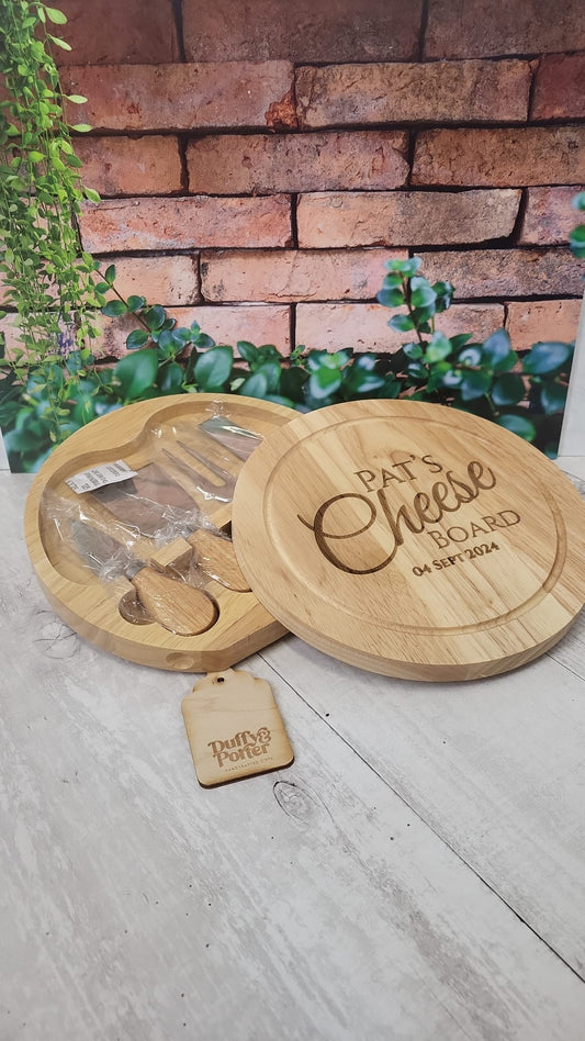 Cheese lovers personalised cheese board