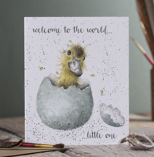 'Little One' gosling new baby card