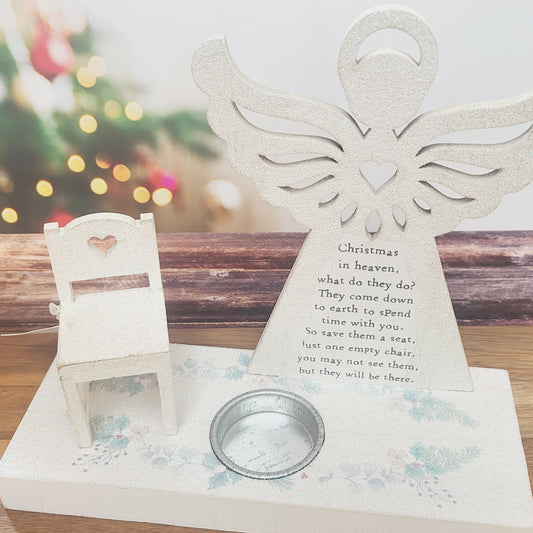 Christmas in Heaven Angel tealight