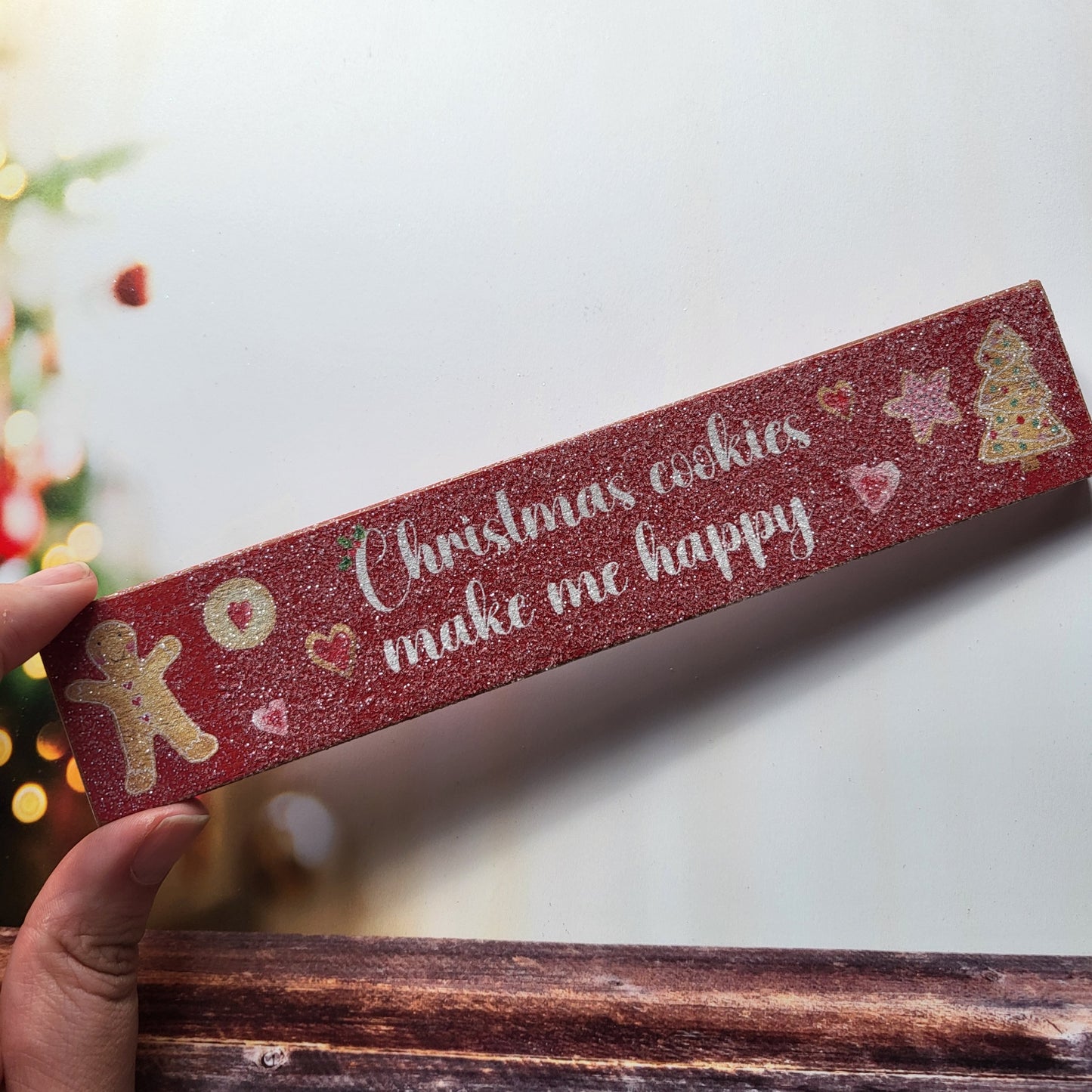 Mini block Christmas cookies