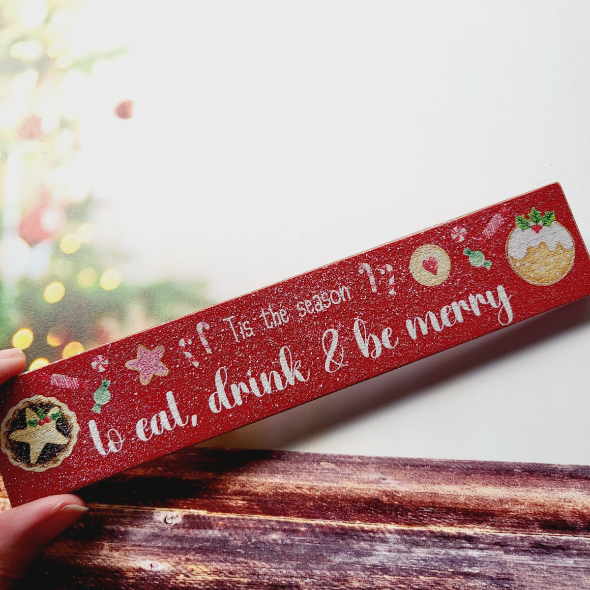 Mini block eat drink and be merry