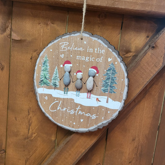 Pebble hanging decoration - Believe in the magic