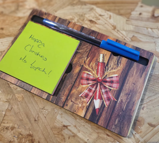 Note and Pen Block Stag bow