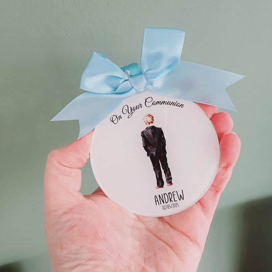 Personalised Communion Boy Keepsake Token