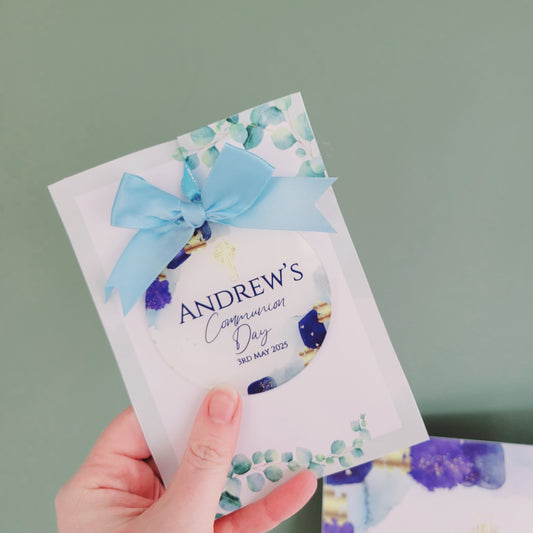 "Navy Gold Watercolour" Keepsake Token