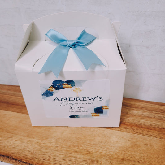 "Navy Gold Watercolour" Gift Box (pk5)