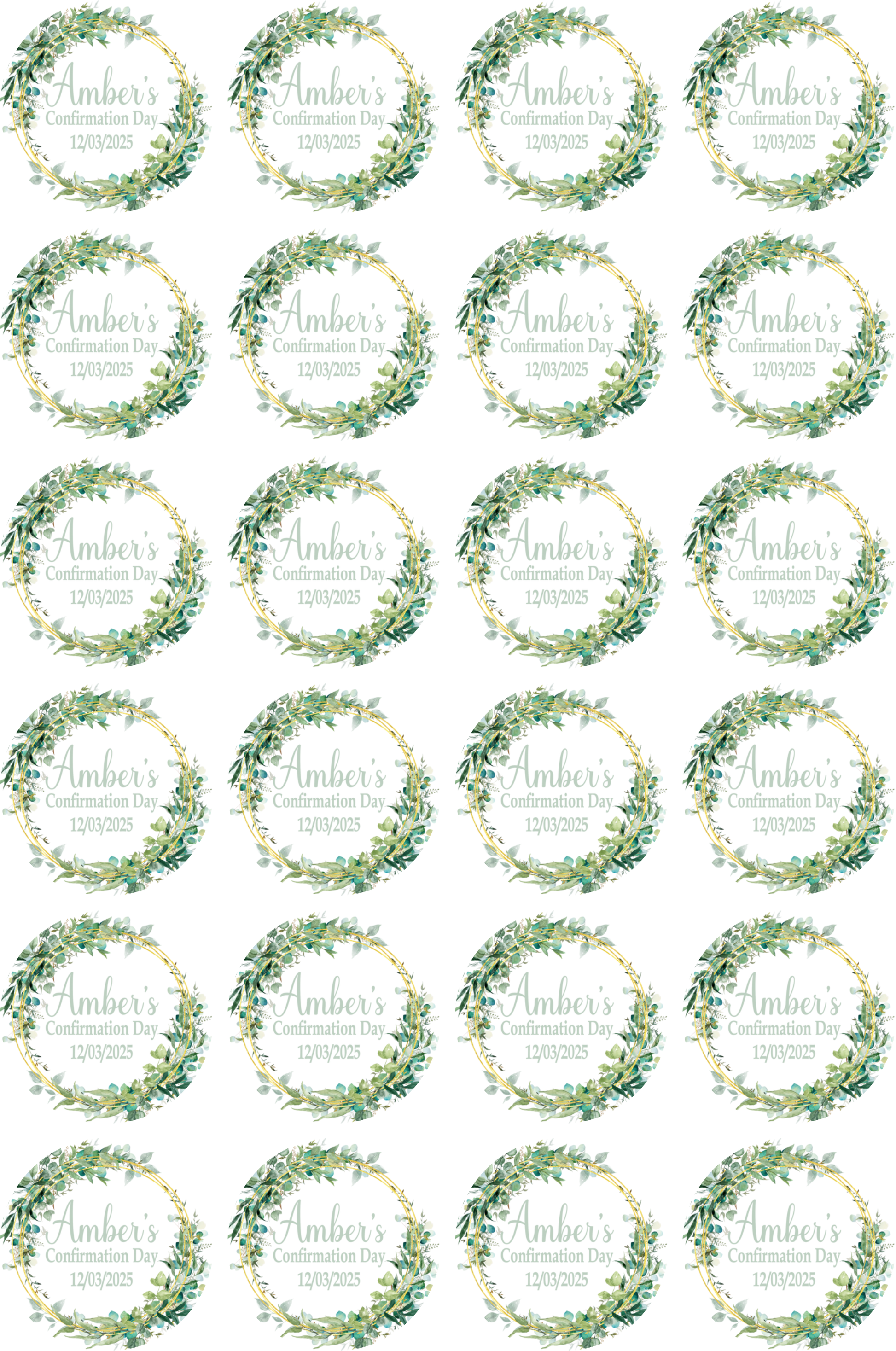 "Eucalyptus Green" Stickers