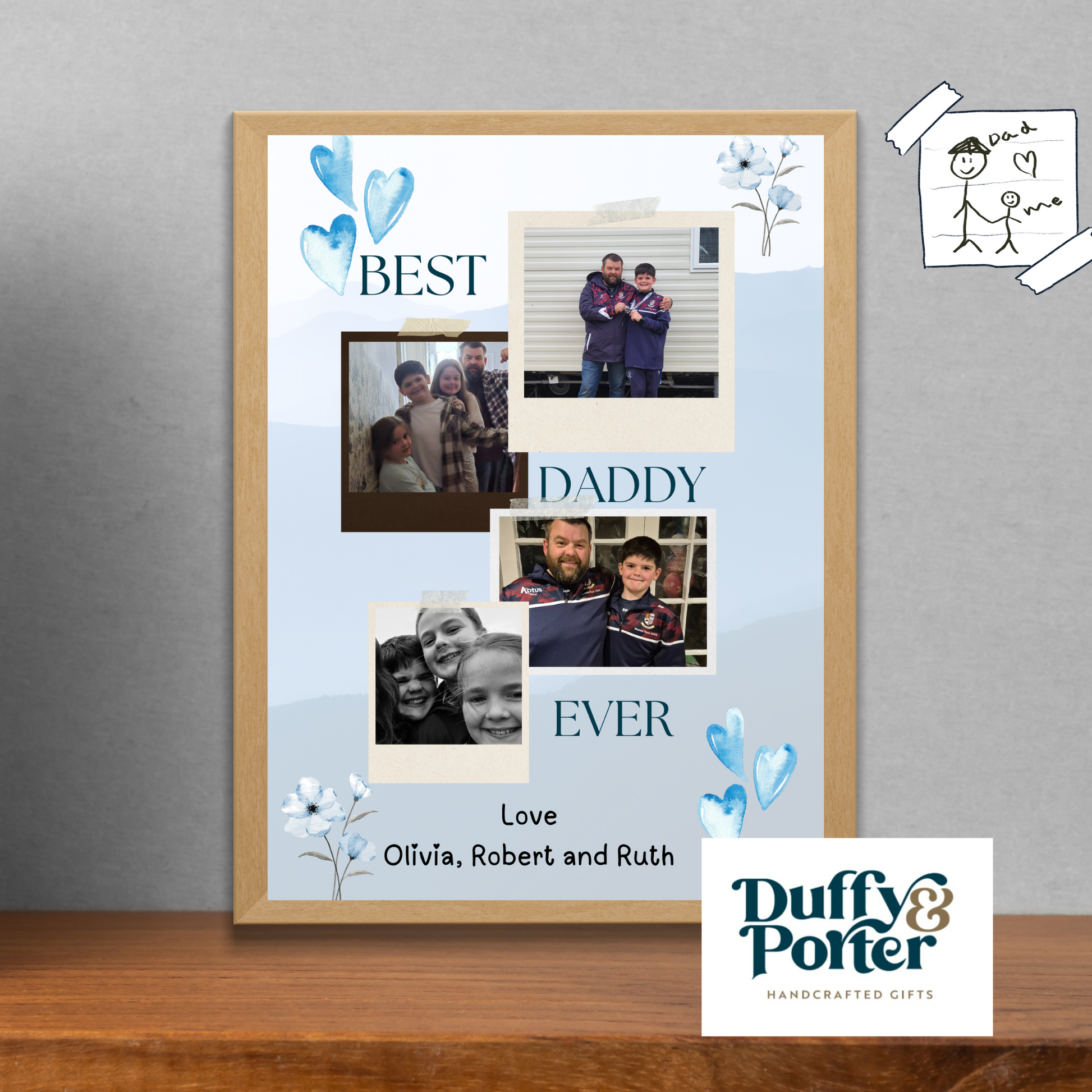 Personalised Photo Father's Day File/Print/Frame