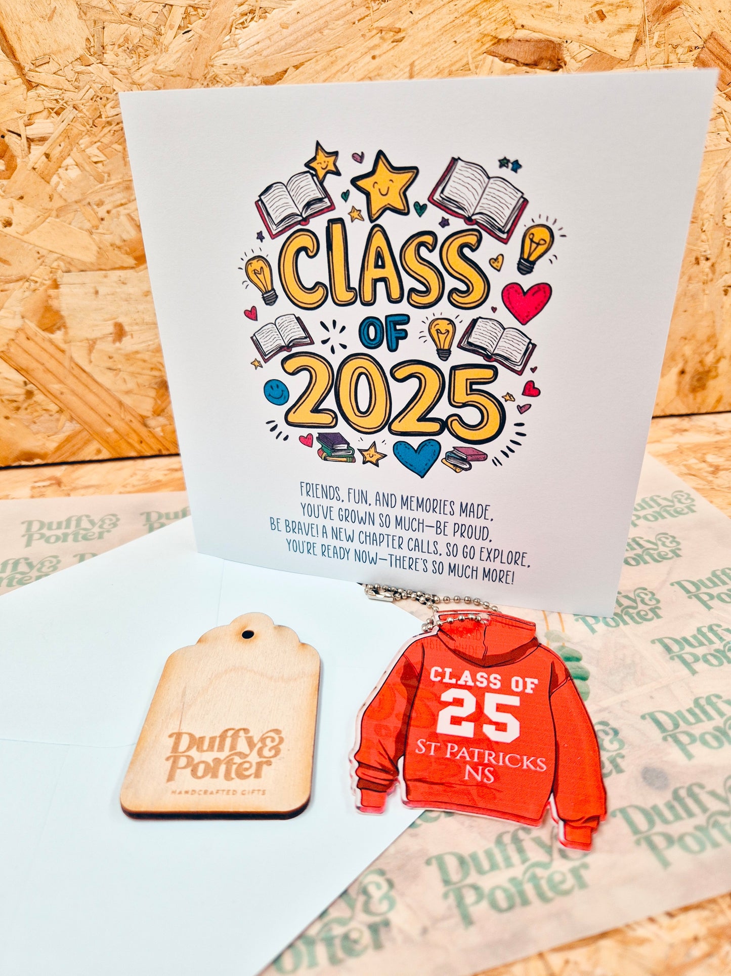 Graduation School Class of 2025 card plus Keepsake