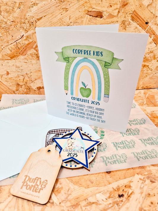 Graduation PreSchool Class of 2025 Green plus Keepsake