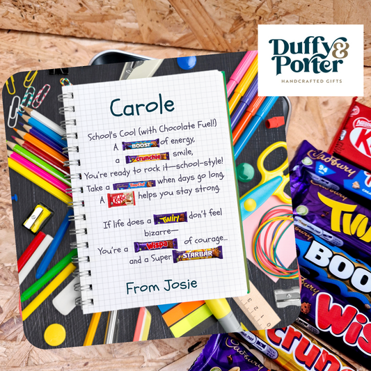 Personalised School's Back chocolate