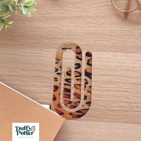 Jumbo Paperclip Leopard