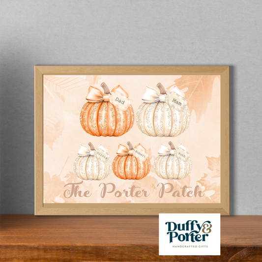 Personalised Pumpkin Patch File/Print/Frame