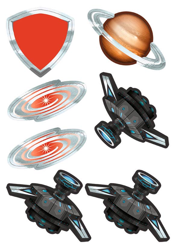 Spaceship decoration set