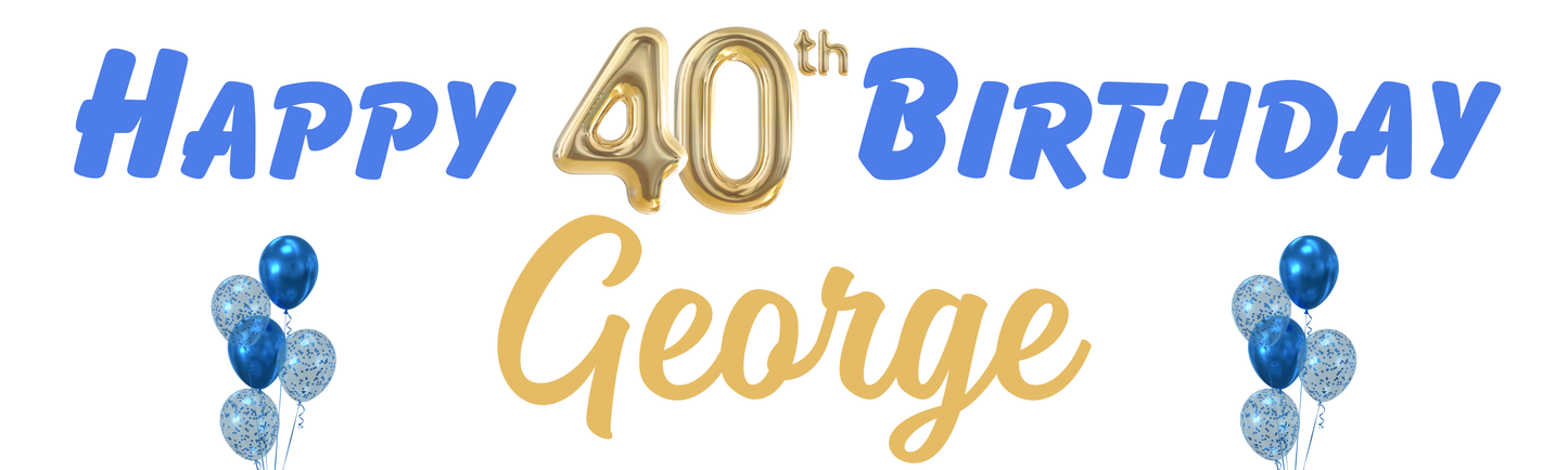"George" Party Banner - sustainable