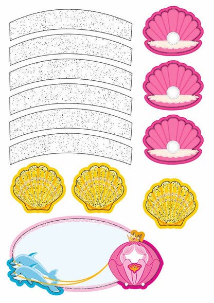 Mermaid decoration set