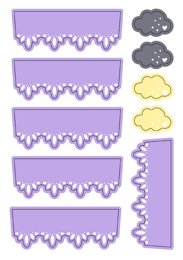 Rainbow decoration set