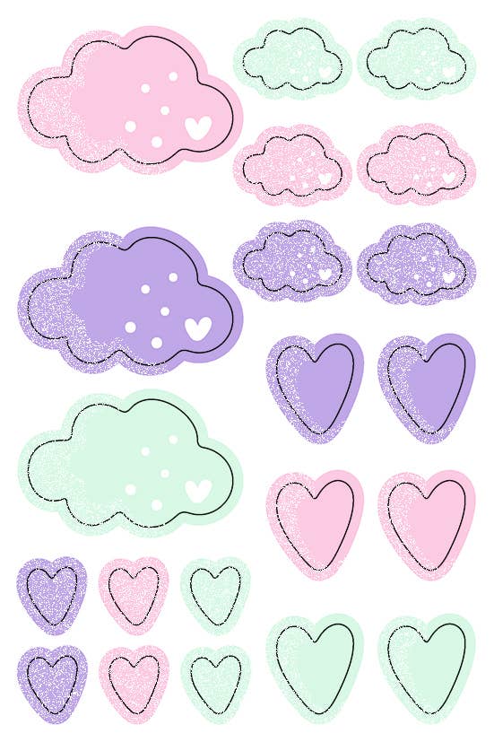 Mini “Rainbow” decoration set