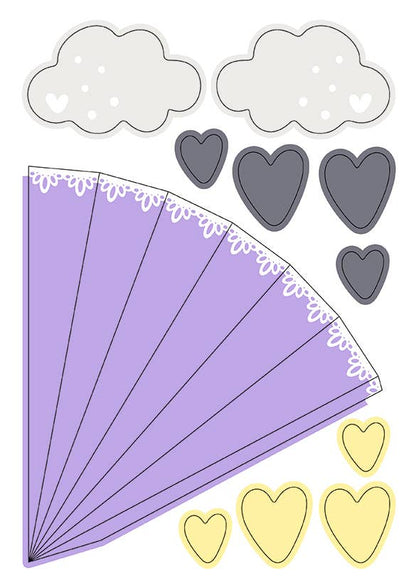 Rainbow decoration set