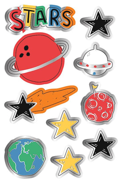 “Space Dino” mini decoration set