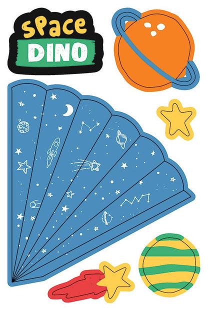 “Space Dino” mini decoration set