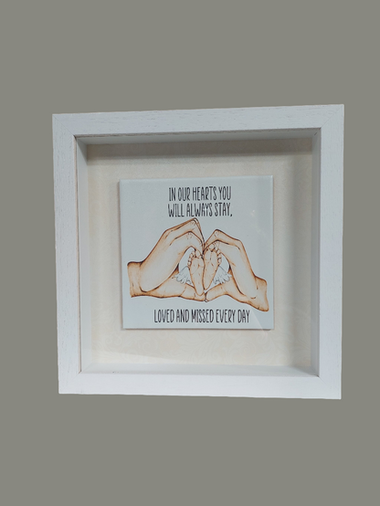 Loss of Baby - watercolour frame