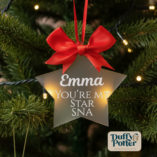 Personalised SNA Star Decoration