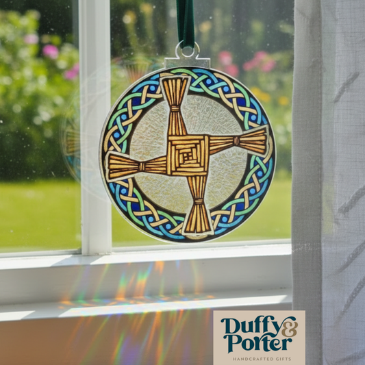 St Brigid Sun Catcher – Catch the Light of the Fiery Arrow
