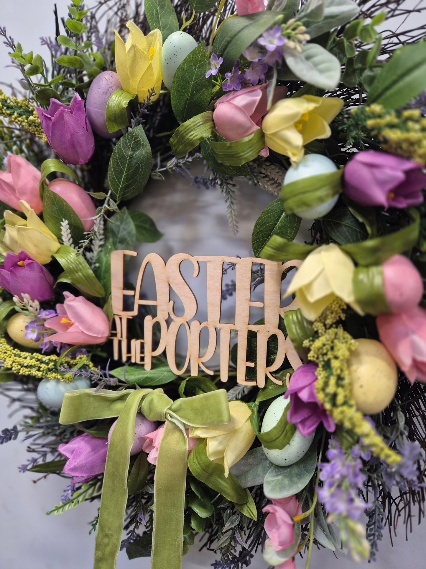 Personalised Easter Wreath insert