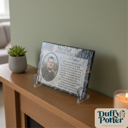 Memory Grave Slate with Photo