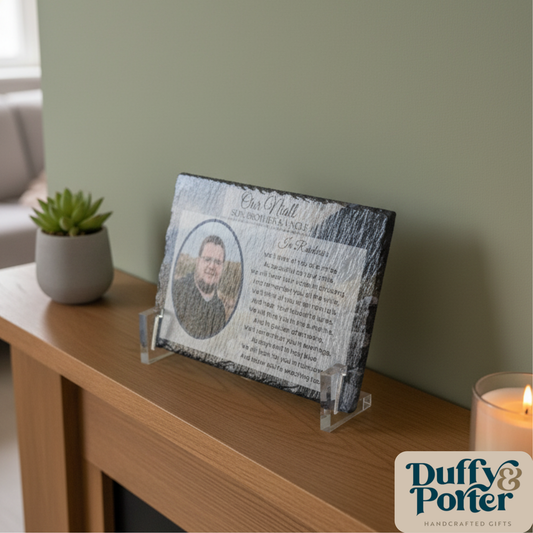 Memory Grave Slate with Photo