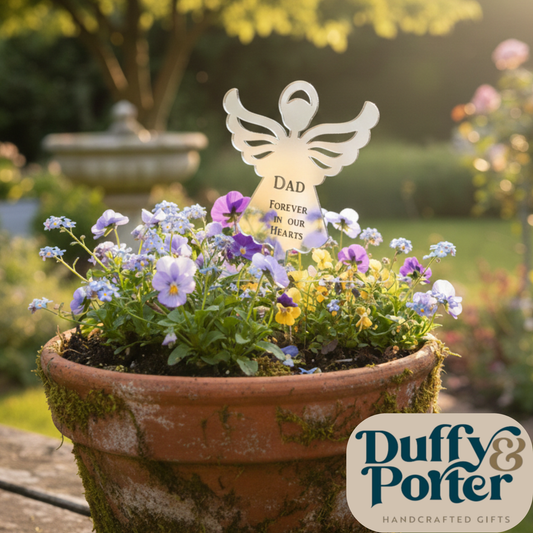 Personalised Angel Mirror Grave spike