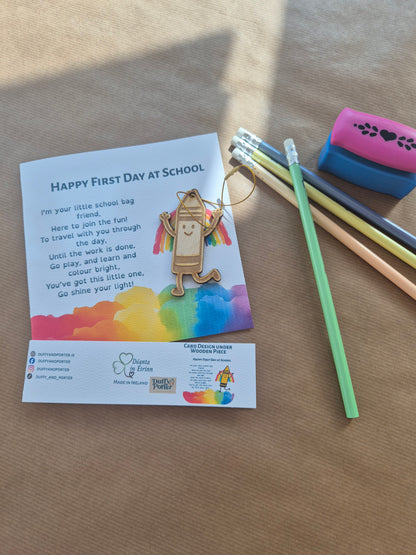 First Day at School - Le Grà Keepsake Card