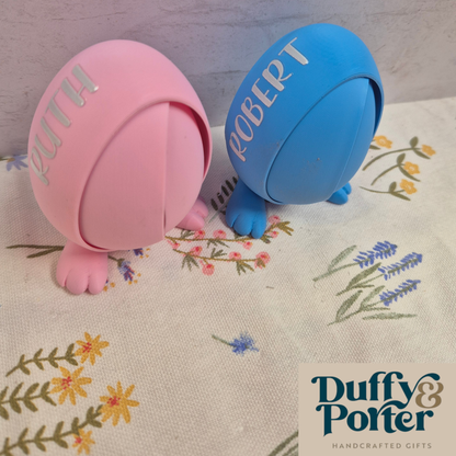 Personalised Egg holder -Bunny feet