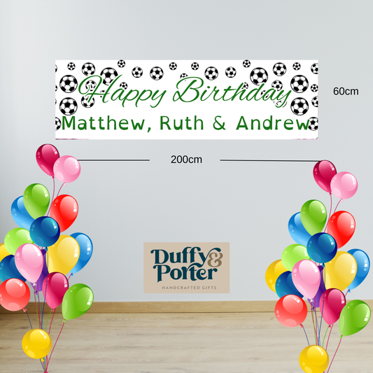 "Soccer" Party Banner - Sustainable