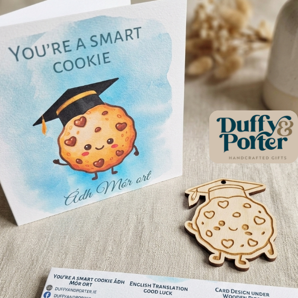 Smart cookie Keepsake good luck card