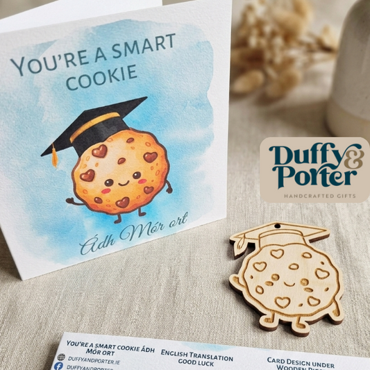 Smart cookie Keepsake good luck card
