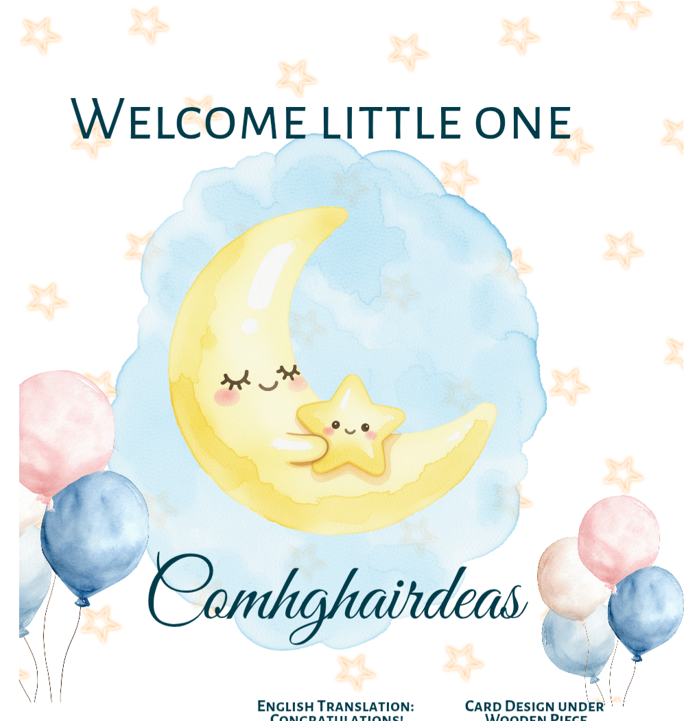 Welcome little one - Keepsake Card