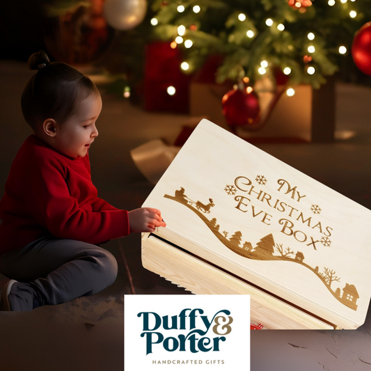 Christmas Scene Engraved Christmas Eve Box