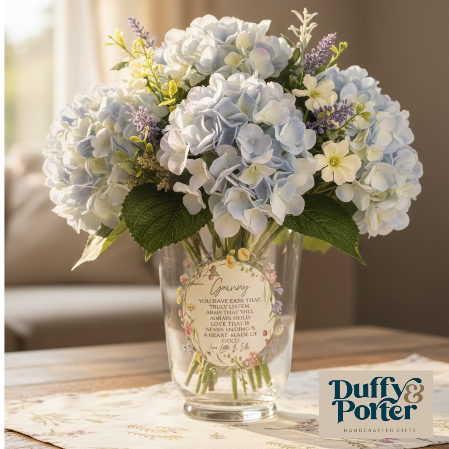 Personalised Floral Vase