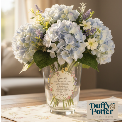 Personalised Floral Vase